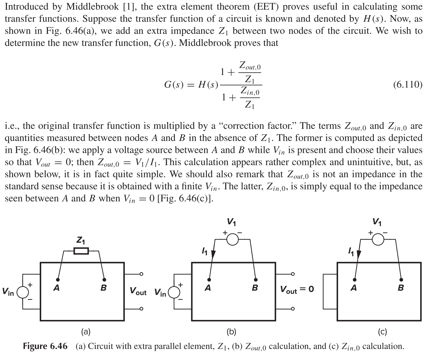 Extra Element Theorem